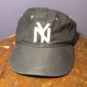 New York Black Yankees ‘35 blue white baseball hat 6 panel button top cap